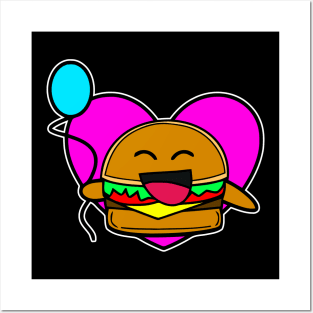 Cheeseburger Happy Meal Fast Food Gift Posters and Art